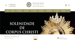 Desktop Screenshot of diocesedepatosdeminas.org.br