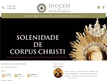 Tablet Screenshot of diocesedepatosdeminas.org.br